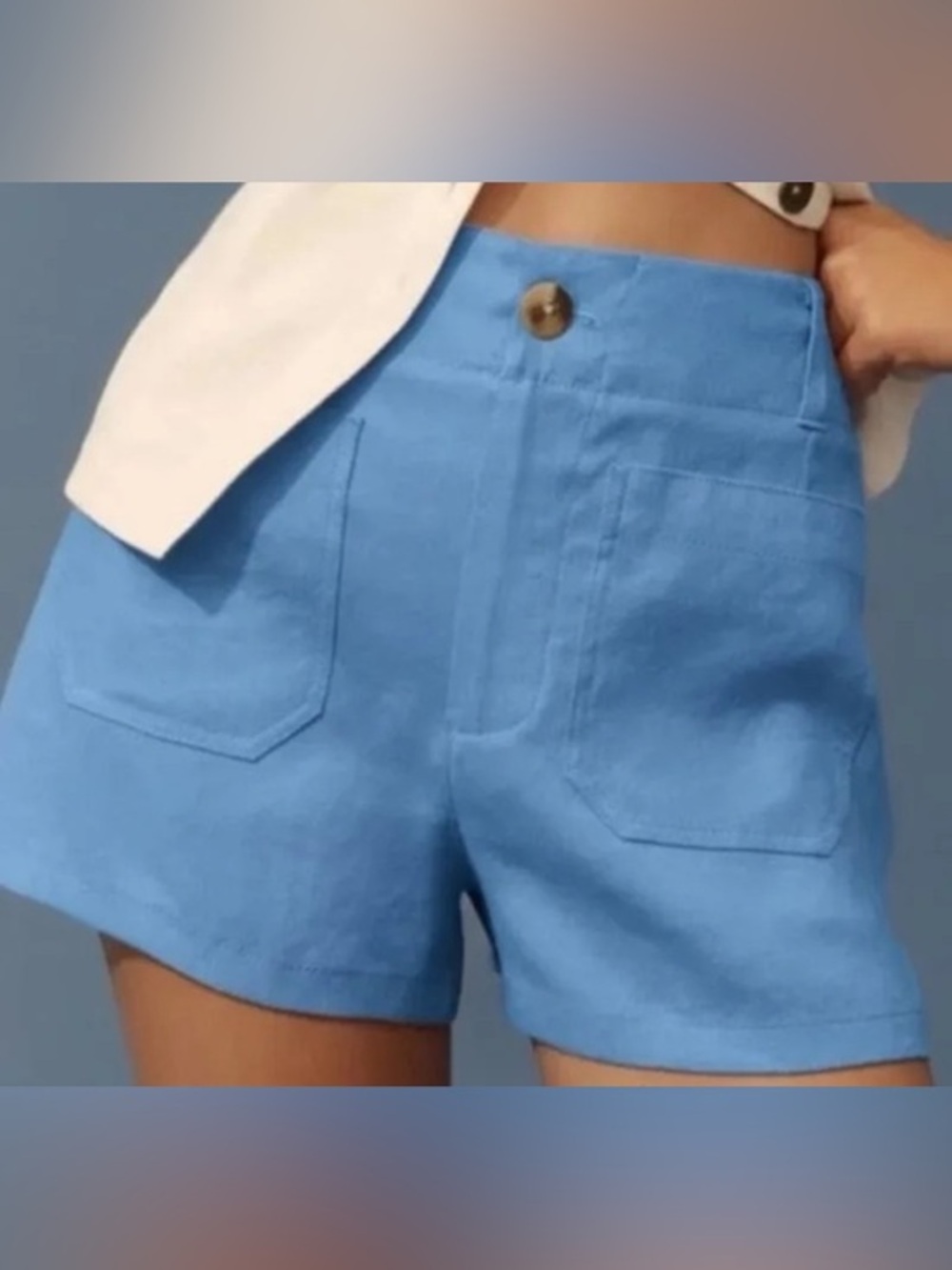 Colette Linen Blend Stretch Shorts